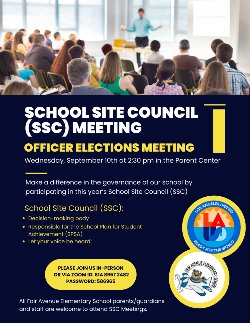 SSC Meeting Flyer-English